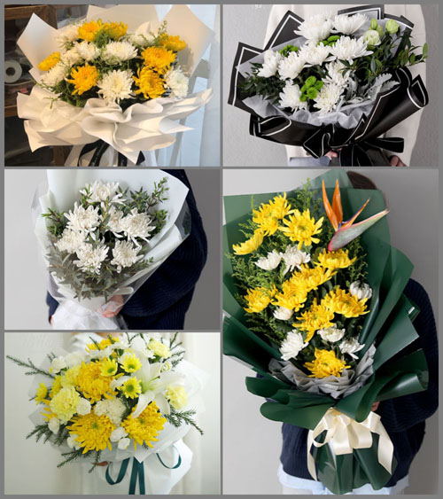 辽宁鞍山海城市毛祁镇白事花束代送